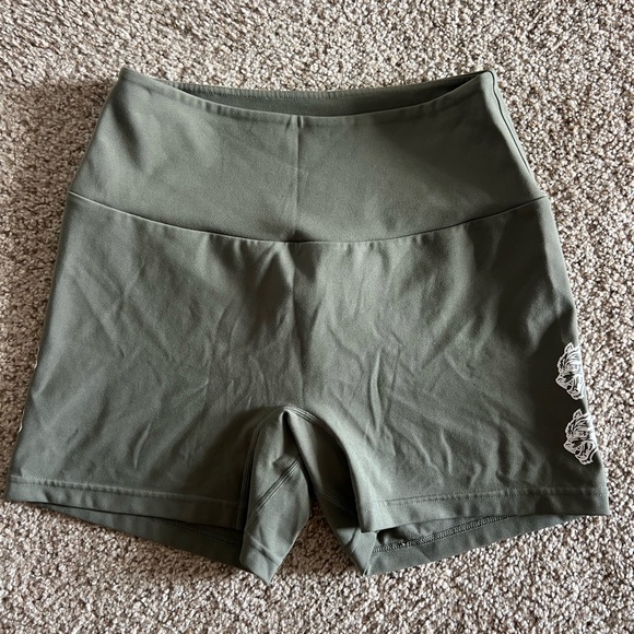 Darc Sport Pants - DarcSport She Quad Wolf Beau Shorts in Sage